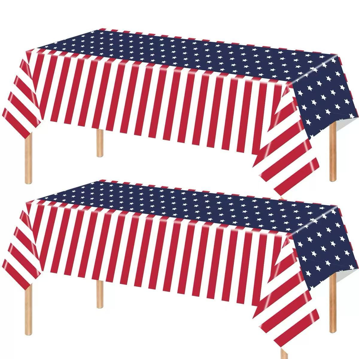 American Flag Patriotic Tablecloth