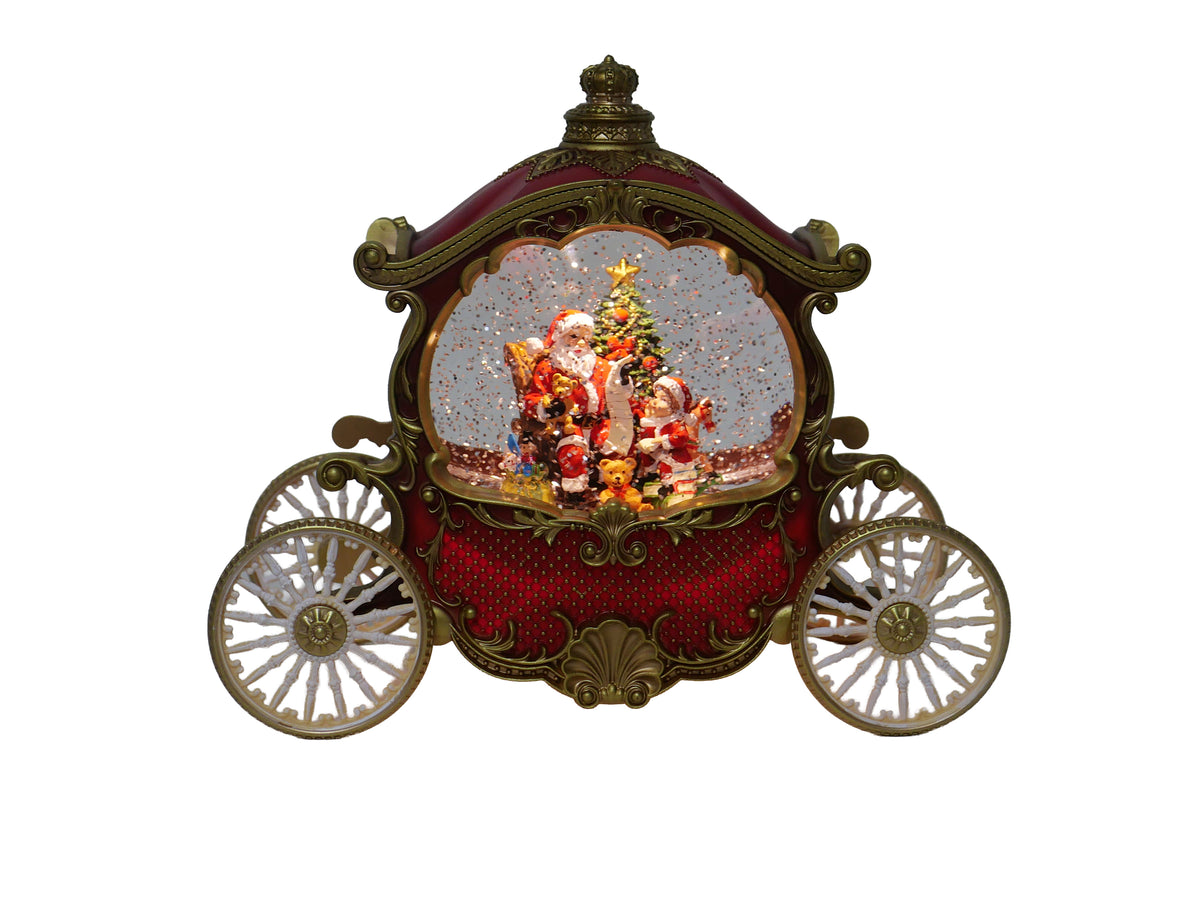 Santa Carriage Snow Globe